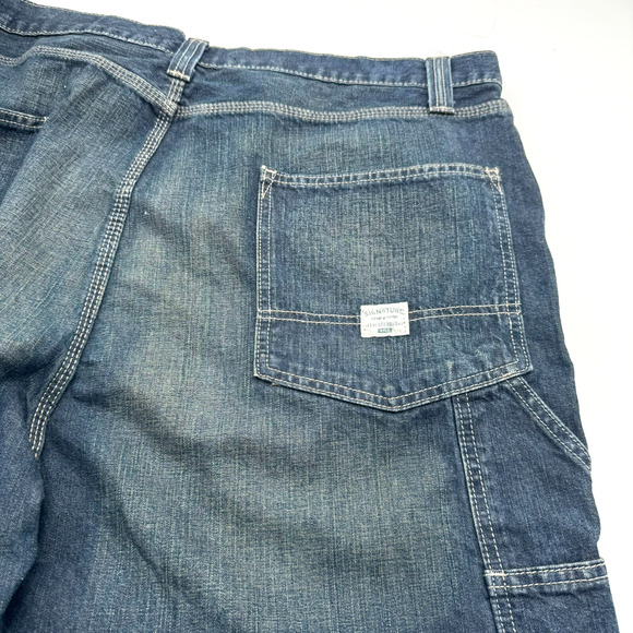 LEVI'S Men's‎ 44X32 Blue Jeans Gold Signature Carpenter Baggy y2k 90s Vintage - Picture 3 of 11